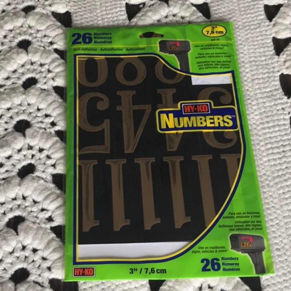 Project Sticker Numbers